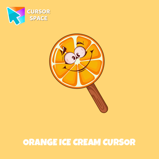 Orange Ice Cream cursor arrow cursor
